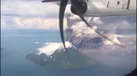 Aerial footage captures eruption of Papua New Guinea's Manam volcano