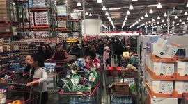 Holiday shoppers pack Costco as Christmas nears