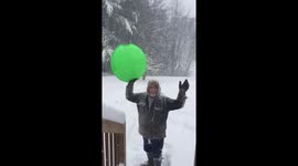 68-year-old US grandpa slides down snowy hill, gives shoutout to kids in sunny Texas