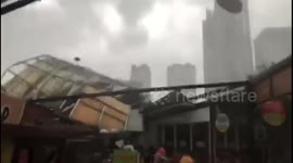 Strong Winds in Jakarta, Indonesia