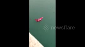 Indian woman floats mysteriously after falling into 30-feet deep water