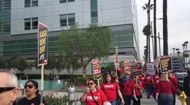 Kaiser employees strike in LA