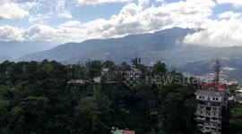 Aerial Hyper lapse of Diplomat hotel