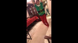 Dancing Elf breaks pendant crystal lamp