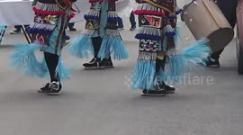 Virgin of Guadalupe Dancing Shoes Close Up