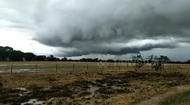 Ominous clouds hang over Victoria skies as storm system rolls in
