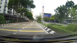 Accident at a traffic light