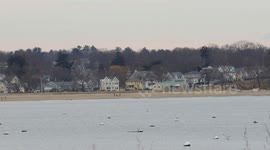 Lobster Boat Passing Dane Street Beach Beverly Massachusetts