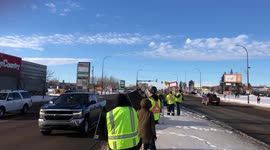 Yellow vest movement in Lloydminster AB canada