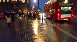 Protest For And Against Brexit Outside The Houses Of Parliament