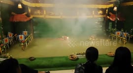 Exotic Vietnamese water puppetry on display