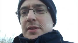 Dramatic footage shows 10,000 flying starlings come under attack by hungry falcon