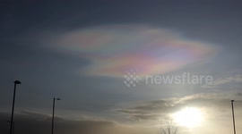 Rare Nacreous Mother of Pearl Clouds
