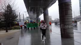Extinction Rebellion protest outside the BBC