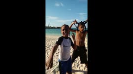 Bahamian boys by the bay
