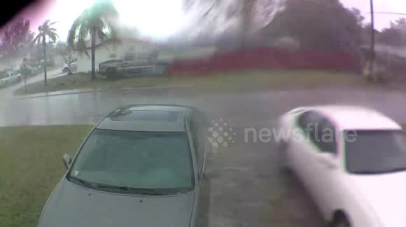 It was hailing out bad today in Florida