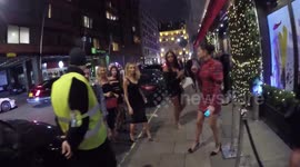 Megan McKenna In Mayfair For A Christmas Bash