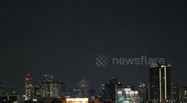 An amazing lightning bolt over Bangkok
