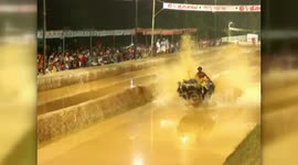Historically famous Veera-Vikrama Jodukare Bayalu Kambala, organized in India.