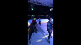 Ice skating fail