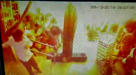 Terrifying moment; Gas ballon blast in India