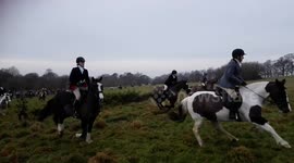 Boxing Day hunt takes place in Lancashire