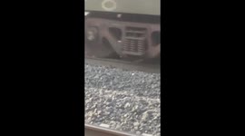 Drunk man unhurt as he lies on track and train passes over him