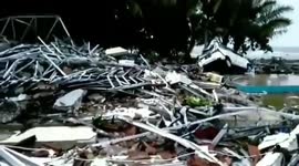 Man searches for survivors in aftermath of Indonesia tsunami