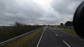 4x4 a68 scottish borders solid white line