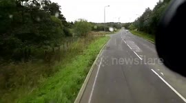 Turn right lane over taking giving me the finger welcome to fife