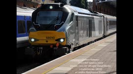 Chiltern Railways Vossloh Class 68 Locomotive No 68010 departing from Marylebone