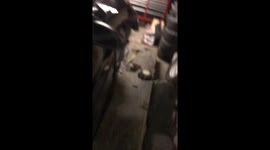 Air bag blowing up out of a car!