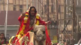 Kinnar Akhara (Transgender) creates history as they take first time to be a part for Kumba Mela in India.