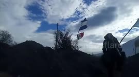 The search for remains of the relatives that were buried under tons of sand and volcanic ash