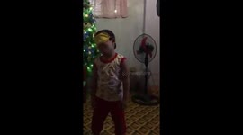 My niece dancing blindfold after watching birdbox