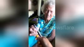 Hit it! Watch this adorable grandmother's reaction to a Juul