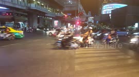 busy night in Bangkok Thailand