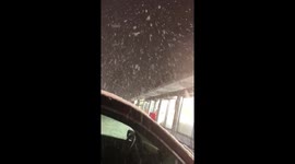 Heavy snow fall in Lake Tahoe