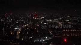 Time Lapse of London, on a December morning, from the 43rd floor of The Shard
