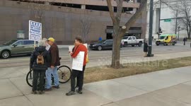 Federal workers protest government shutdown in downtown Denver