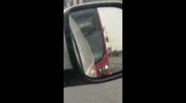 EXCLUSIVE VIDEO : London Bus Driver Caught smoking while behind the wheel drive g a bus in service 