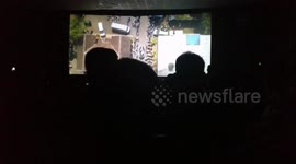 Fan shouting and Celebrating