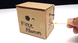 How to make Fire Alarm | DIY Fire detector Project | Smoke Detector Alarm Fire Alarm Smoke Detector DIY Experimental Video