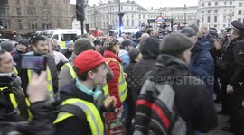 Tension at Broken Britain march