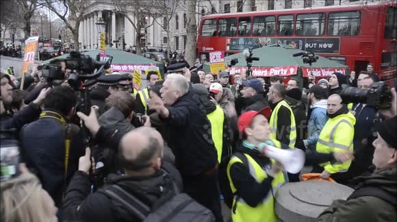 Clashes at 'Broken Britain' anti-austerity march in London