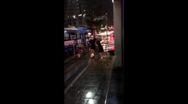 Street Fight Between Two Korean Men Ends With KO