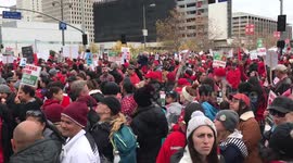 Massive turnout for day 2 of Los Angeles teachers' strike
