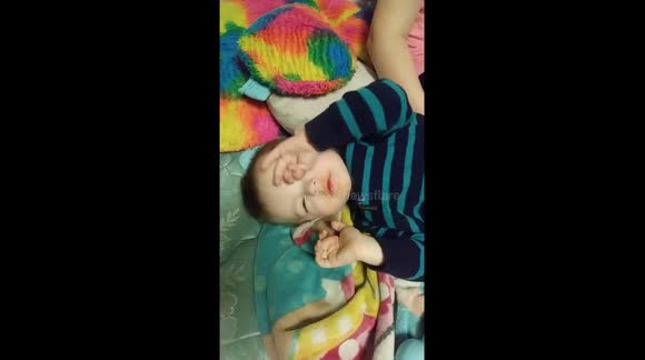 Adorable pretend sleeper