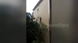 佛山顺德  3岁幼童被卡防盗网 民警破门营救