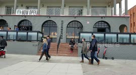 Protest in front of Starbucks Venice Beach location on Ocean Front Walk #4